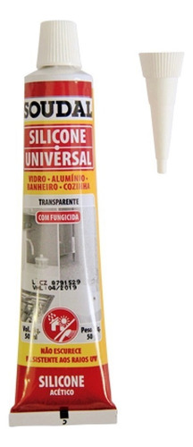 Silicone Acético Incolor Transp 50g Tekbond - Kit C/24