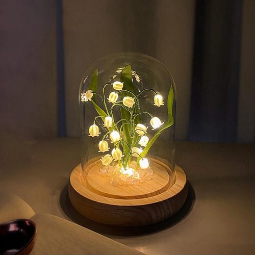 Luz Nocturna Con Forma De Flor De Lirio De Los Valles