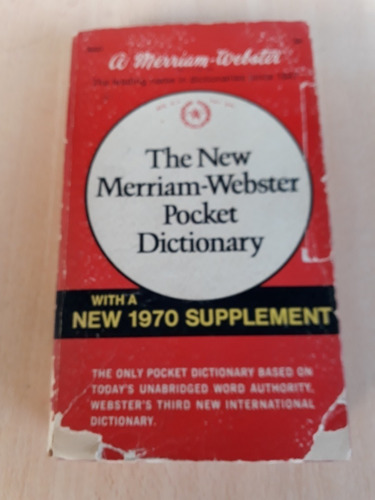 Diccionario The New Merriam Webster Pocket Ingles 