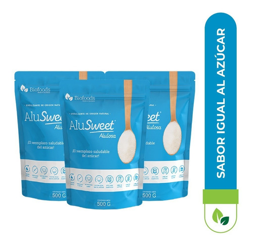 Pack 3 Alusweet Alulosa Polvo 500 Grs