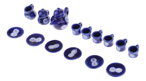 1:12 15 Piezas De Té De Taza Platillo Olla Pot En De