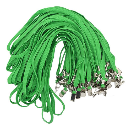 50 Piezas Clip De Bulldog De Lanyard 32 Pulgadas Trenza...