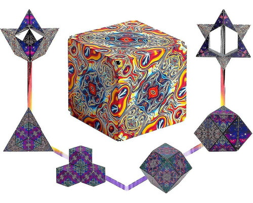 Galardonado Juego De Imanes Fidget Cube Shape Shifting Box