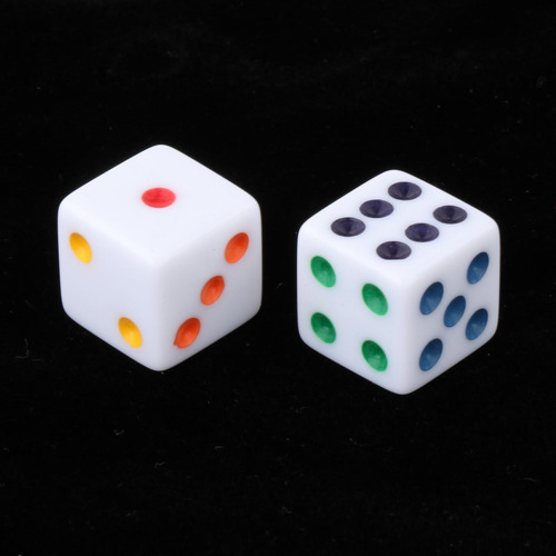 3 Juego De 10 Dados De Acrílico De 6 Lados, Dados De Punto