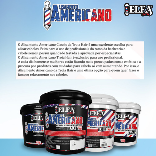 Shampoo Neutralizante E Alisamento Americano Black Elfa 4men