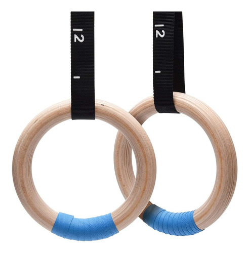 Gymnastics Rings Wooden Olympic Rings 1500/1000lbs With Adju