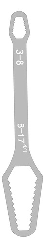 4 Llave Multifuncional, Llave De Doble Cabeza, Plata