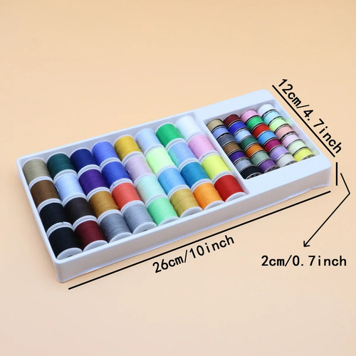 Caja De Hilo De Coser Con Forma De Cilindro Con Cierre De 60