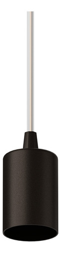 Pendente Copinho E27 Em Alumínio Cabo 1,3mts Cor Marrom Mf311 Mega Forte Iluminação
