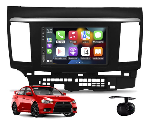 Central Multimidia Android Auto Mitsubishi Lancer 2012 2013