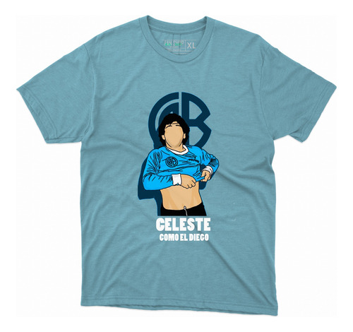 Remera Belgrano Maradona / Celeste Como El Diego 