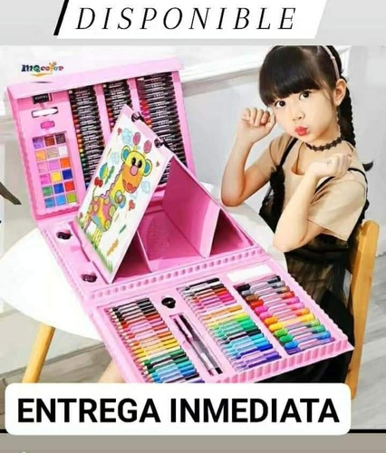 Set De Arte De 208 Piezas Maletin Super Completo Escolar