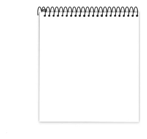 Caderno Para Canhoto 80f Sem Pauta Flip Colors (204mmx234mm) Cor Preto