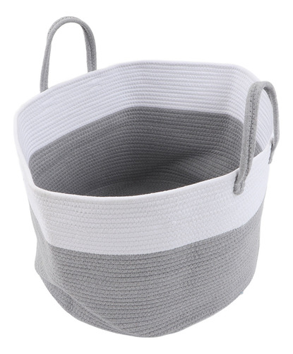 Cesta Tejida Con Cuerda De Algodón De Gran Capacidad Y Flexi