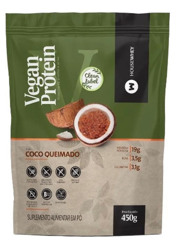 Vegan Protein Coco Queimado Housewhey 450g