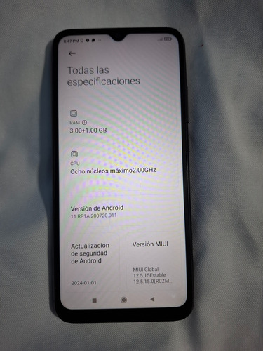 Celular Xiaomi Redmi 10a Negro (Usado)