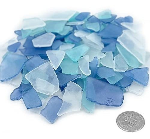 Vidrio Triturado Cobalto & Azul Claro & Transparente 24oz |