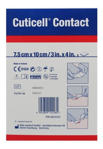 Cuticell Contact 7.5cm X 10cm Lámina De Silicona 5 Unidades