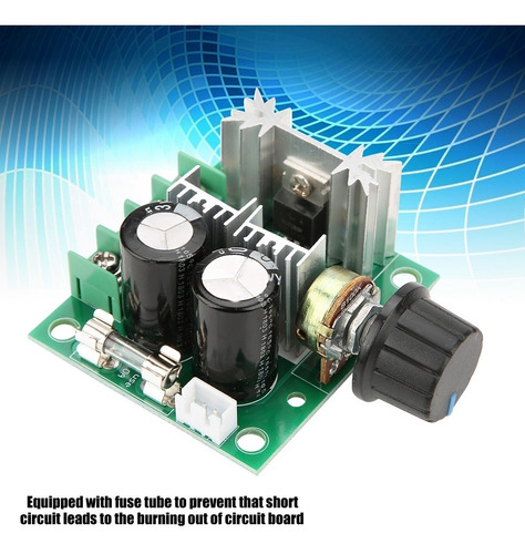 Regulador De Motor 12v-40v 10a Pwm Dc Velocidad Variable Con