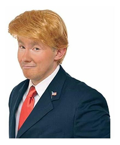 Oysrong Trump Styling Hermoso De Oro Corto Y Rizado Peluca D