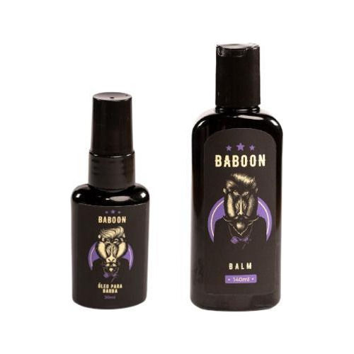 Kit 1x Óleo Para Barba + 1x Balm Hidratante - Baboon