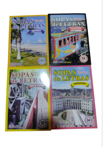 Pack De 5 Libros Sopas De Letras Surtido En Español