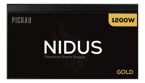 Fonte Pichau Nidus, 1200w, Full Modular, 80 Plus Gold, Preto