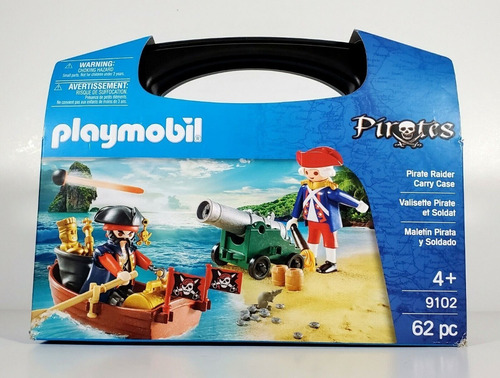 Playmobil Piratas En Valija 62 Piezas Lanus 