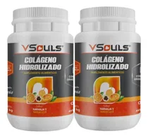 Comprar Colágeno Hidrolizado Vsouls ® Sabor Naranja 2 Botes 1.2 Kg 