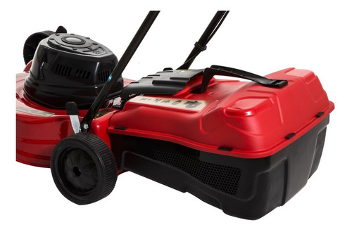 Cortadora de pasto eléctrica Petri 3005033 con bolsa recolectora de 1 hp y 220V color rojo/negro