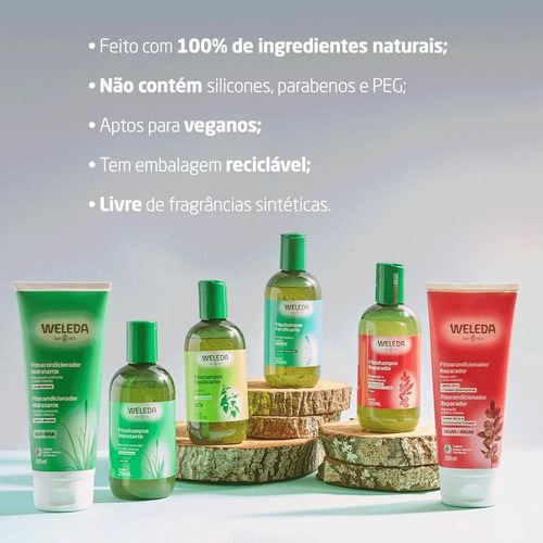 Shampoo Hidratante Weleda Aloe Vera 250ml Nutrição