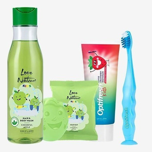 Kit Para Niños Y Niñas Higiene Personal Con 4 Pzas Oriflame