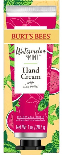 Crema De Manos Burts Bees Sandia & Menta 28g