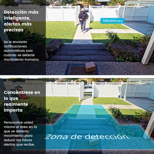 AOSU Timbre inalámbrico impermeable inteligente con cámara visión nocturna 2K HD
