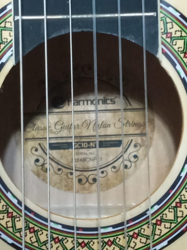 Imagem 3 de 10 de Violão Harmonics Nylon Gna-111 Natural (novo) Pronta Entrega