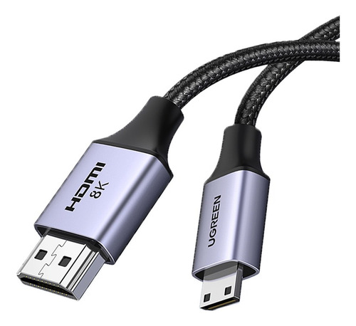 Cable Hdmi 2.1 Bidireccional Mini Hdmi Macho (200cm) 8k 3d