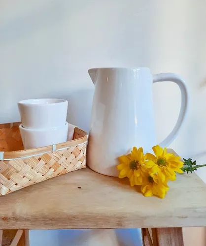 Vaso De Cerámica: Taza Para Infusiones; Vasija Multi Uso.