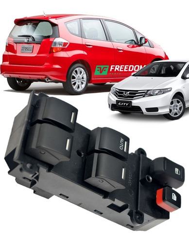 Botao Comando Interruptor Vidro Honda Crv New Fit City 2009/