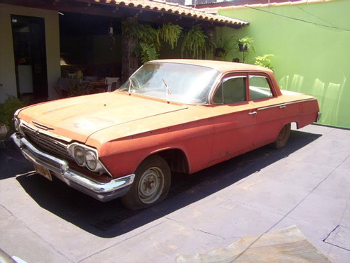 Chevrolet Belair Impala 62 6cc Dock Placa Cinza A Regulariza