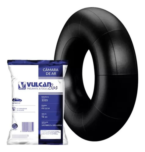 Kit Com 10 Câmaras Ar Vulcan Bor Carros Automóveis Aro 13 14
