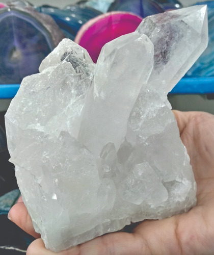 Pedra Cristal Natural Drusa De Cristal Semi Preciosa Unidade