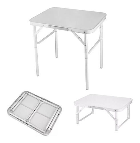 Mesa Dobrável Alumínio 60x45 Cm Vira Maleta 695828 Palisad