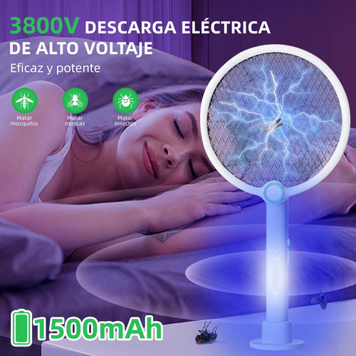 Mata-mosquitos 2 Em 1, Mata-mosquitos Elétrico Recarregável