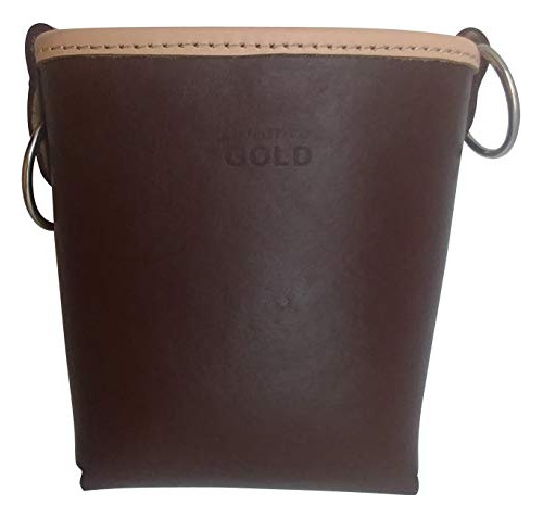 Bolsa Para Pernos De Cuero Dorado 3875-choc Con 2 Soportes P