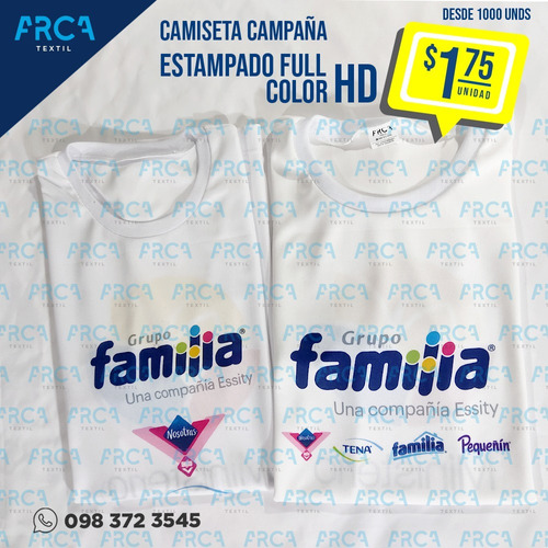 Camiseta Publicitaria - Campaña - Economica - Corporativo