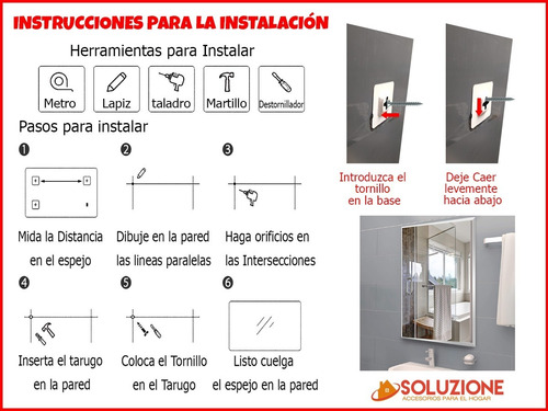 Espejo Capilla 50 X 60 Cm Bordes Biselados Vidrio Baño
