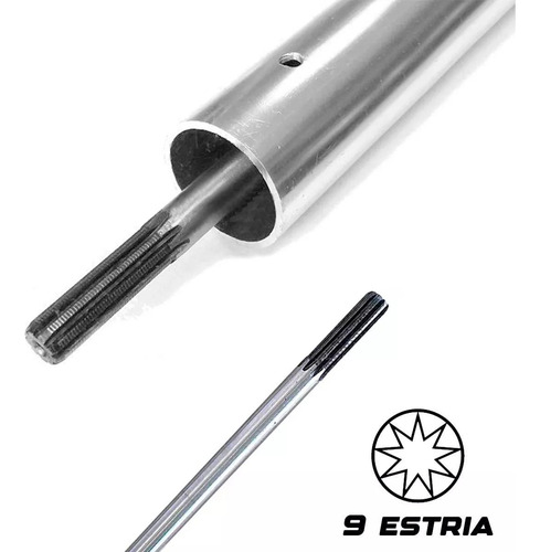 Eixo Cardan 9 Estrias 1550mm X 8mm Para Rocadeira