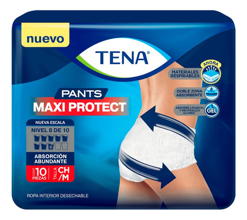 Tena Pañal Adulto Pants Maxi Protect X10 Un- Tallas