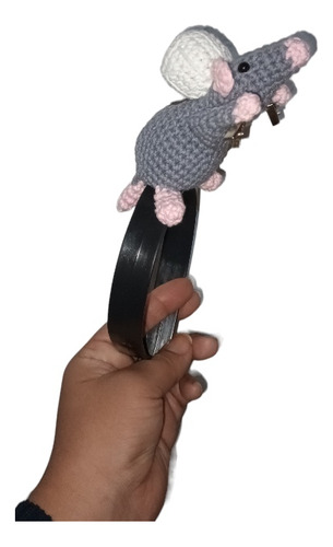 Vincha Divertida Del Ratón De Ratatouille Tejido A Crochet