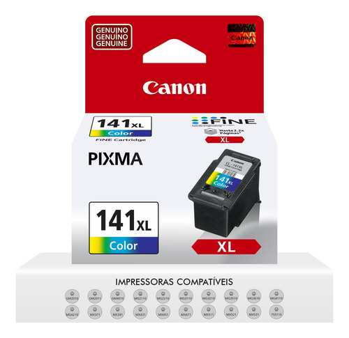 Cartucho De Tinta Canon Cl 141 Xl Color Mg2210 Mg3110 Ts5110